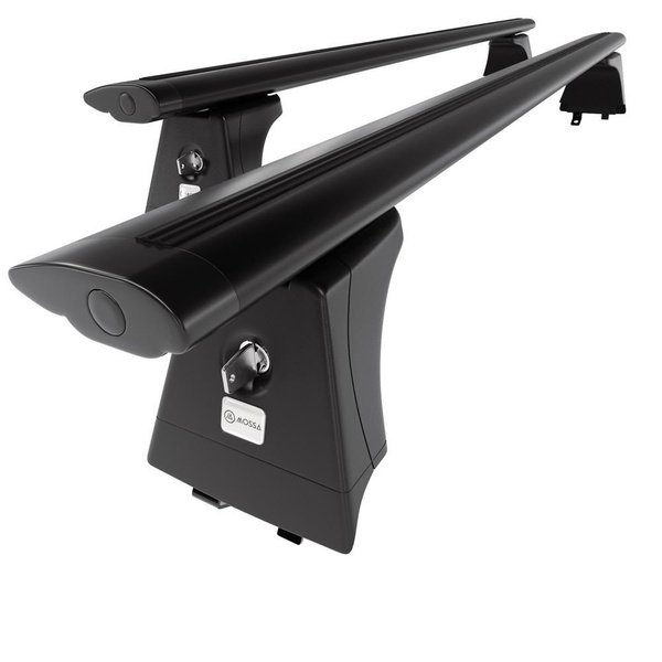 Barres de toit en aluminium adapté pour Hyundai i30 II SW (2012-2017) - Porte-Bagages de Voiture noir - rails intégrés