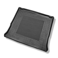 Tapis de coffre adapté pour Nissan NV300 Van (11.2016-....) - bac de coffre - protection de coffre voiture - version pour le transport de passagers (break / tour); derriere 3e rangée de sieges; version longue (Long); sièges non coulissants, montés sur cro