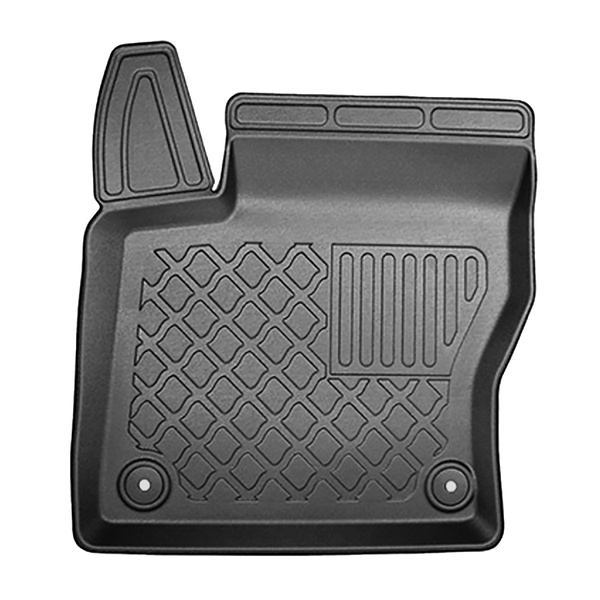 Tapis de sol en TPE adapté pour Ford Focus III Break (03.2011-08.2018) - tapis de voiture - noir