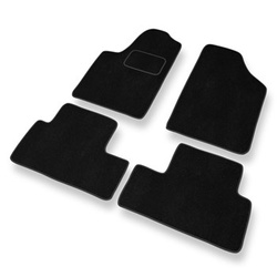 Tapis de Sol Velours adapté pour Citroen Berlingo I Van (1996-2007) - Premium tapis de voiture - noir