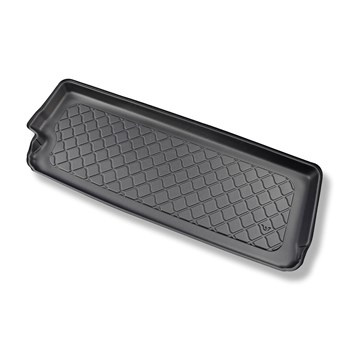 Tapis de coffre adapté pour Tesla Model X SUV (10.2016-12.2020) - bac de coffre - protection de coffre voiture - 6/7 places; pour l'espace derriere la 3e rangée de sieges