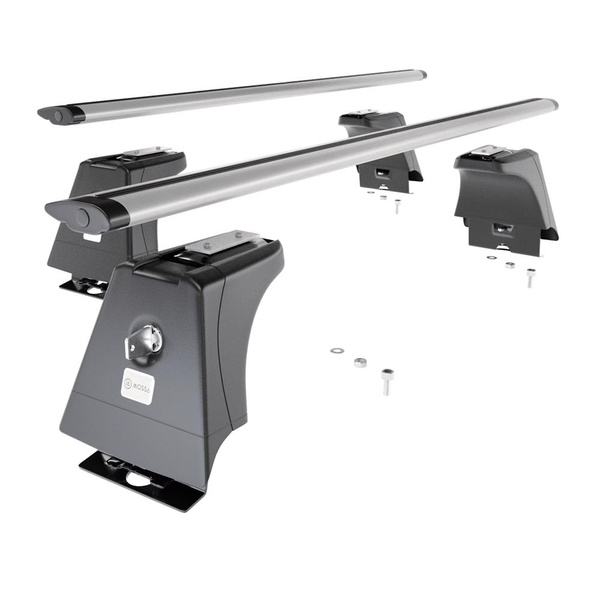 Barres de toit en aluminium adapté pour Fiat Ducato Van (1996-2005) - Porte-Bagages de Voiture argent - points de montage - (suivant le modèle de voiture ils peuvent se situer à différents endroits)