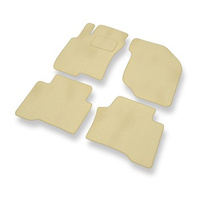 Tapis de Sol Velours adapté pour Nissan X-trail I (2001-2007) - Premium tapis de voiture - beige