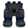 Housses de siège adaptées pour Honda City I, II, III, IV, V (1981-2013) - housse siege voiture universelles - couverture siege - XL-BL