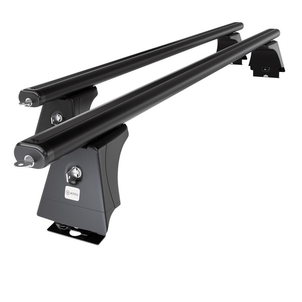 Barres de toit en aluminium adapté pour Peugeot Boxer II Van (2006-2014) - Porte-Bagages de Voiture noir - points de montage - (suivant le modèle de voiture ils peuvent se situer à différents endroits)