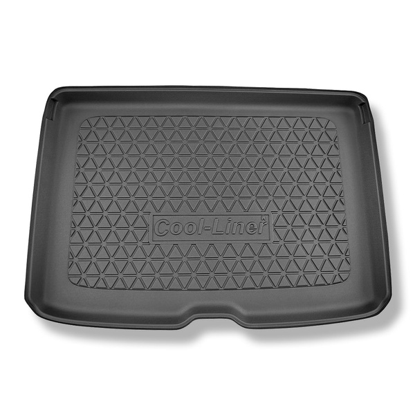 Tapis de coffre adapté pour Volvo EX30 SUV (12.2023-....) - bac de coffre - protection de coffre voiture - coffre supérieur; plancher amovible en la position la plus basse