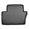 Tapis de sol en TPE adapté pour Opel Zafira B Monospace (12.2015-10.2022) - 5 ou 7 sièges; sans la troisième rangée de sièges - tapis de voiture - noir
