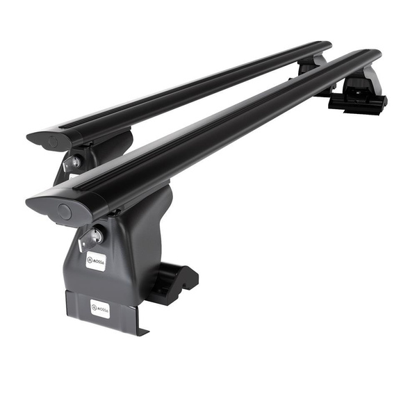 Barres de toit en aluminium adapté pour Honda Accord mk VII Berline (2003-2007) - Porte-Bagages de Voiture noir - toit normal