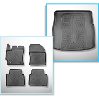 Kit tapis de coffre et tapis de voiture TPE pour: Toyota Corolla XII E210 Tourin