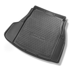 Tapis de coffre adapté pour BMW 5 E60 Berline (07.2003-02.2010) - bac de coffre - protection de coffre voiture - avec cavité gauche et droite