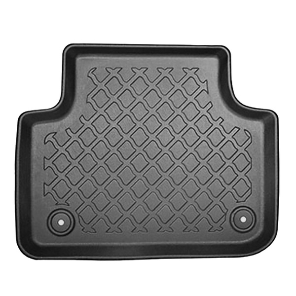 Tapis de sol en TPE adapté pour Audi Q7 4M SUV (06.2015-....) - 5 ou 7 sièges; sans la troisième rangée de sièges - tapis de voiture - noir
