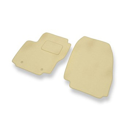 Tapis de Sol Velours adapté pour Ford Mondeo IV Hayon, Break, Berline (2007-2014) - Premium tapis de voiture - beige
