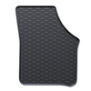 Tapis de sol en caoutchouc adapté pour Volkswagen e-up! Hayon (2019-2023) - tapis de voiture - noir - 4 pcs.