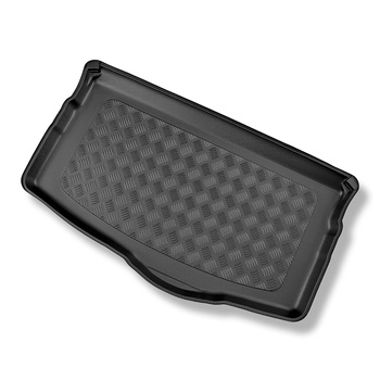 Tapis de coffre adapté pour Volkswagen T-Cross Crossover (04.2019-....) - bac de coffre - protection de coffre voiture - coffre inférieur; plancher amovible en la position la plus basse