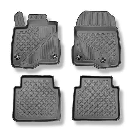 Tapis de sol en TPE adapté pour Honda CR-V VI SUV (08.2023-....) - Hybrid (e:HEV) - tapis de voiture - noir