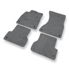 Tapis de Sol Velours adapté pour Audi A7 I 4G Sportback (2010-2017) - Premium tapis de voiture - gris