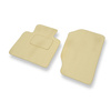 Tapis de Sol Velours adapté pour Honda S2000 Roadster (1999-2009) - Premium tapis de voiture - beige