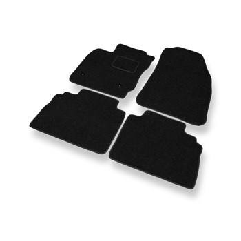 Tapis de Sol Feutres adapté pour Ford Transit Courier (5-places) (2014-....) - tapis de voiture - noir