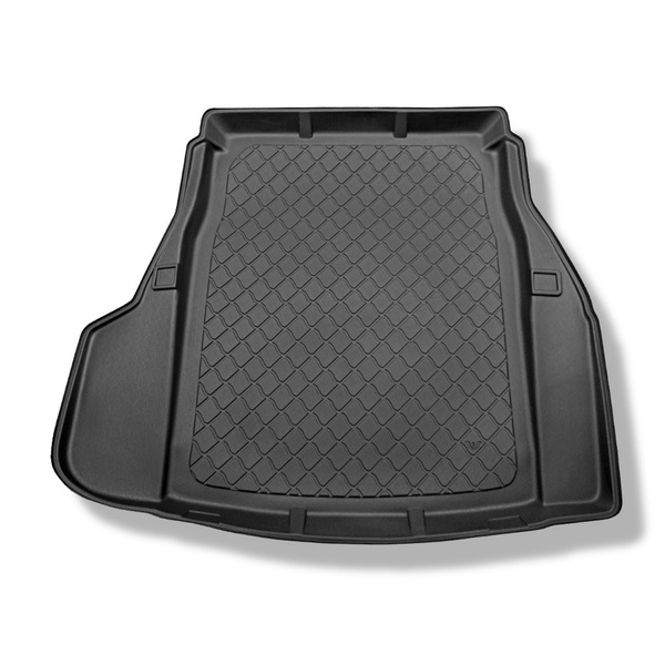 Tapis de coffre adapté pour BMW 5 E60 Berline (07.2003-02.2010) - bac de coffre - protection de coffre voiture - avec cavité gauche et droite