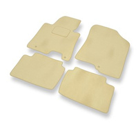 Tapis de Sol Velours adapté pour Hyundai i30 II (2012-2017) - Premium tapis de voiture - beige