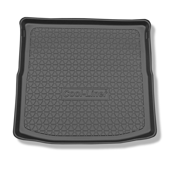 Tapis de coffre adapté pour Mitsubishi Outlander III SUV (09.2012-2022) - bac de coffre - protection de coffre voiture - 5/7 places; 3e rangée abaissée (avec et sans subwoofer); aussi pour la version Hybrid PHEV