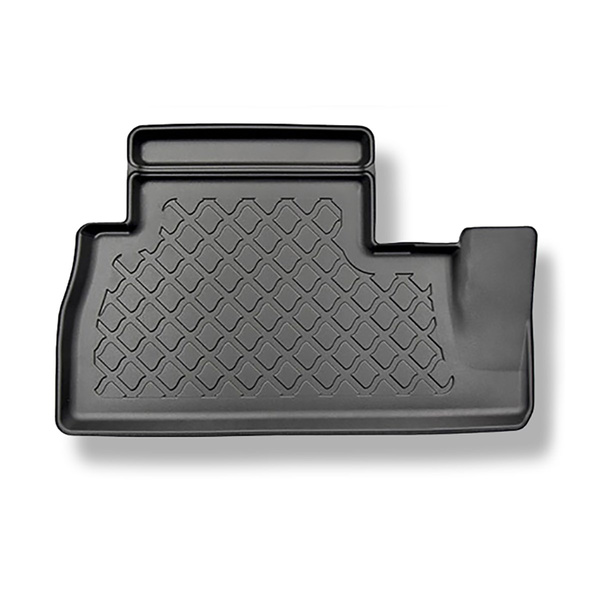 Tapis de sol en TPE adapté pour Citroen e-Berlingo III Van (09.2021-....) - 5 ou 7 sièges; sans la troisième rangée de sièges; version courte et longue; avec sièges réglables et non réglables dans la première rangée - tapis de voiture - noir