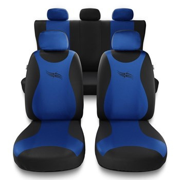 Housses de siège adaptées pour Daewoo Lanos (2004-2008) - housse siege voiture universelles - couverture siege - TR-BL