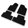 Tapis de Sol Velours adapté pour Citroen Berlingo I Van (1996-2007) - Premium tapis de voiture - noir