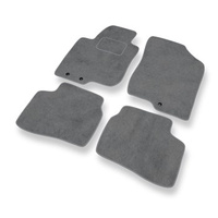 Tapis de Sol Velours adapté pour Hyundai i30 I (2007-2011) - Premium tapis de voiture - gris