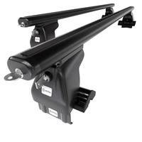 Barres de toit en aluminium adapté pour Hyundai Getz Hayon (2005-2011) - Porte-Bagages de Voiture noir - toit normal