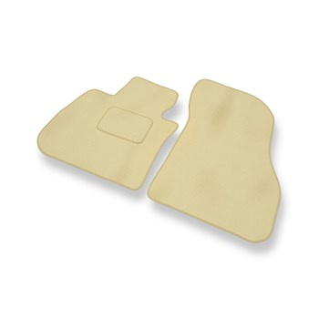 Tapis de Sol Velours adapté pour BMW X1 F48 (2016-2022) - Premium tapis de voiture - beige