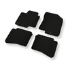 Tapis de Sol Feutres adapté pour Hyundai i20 II Hayon, Active, Coupé (2014-2020) - tapis de voiture - noir