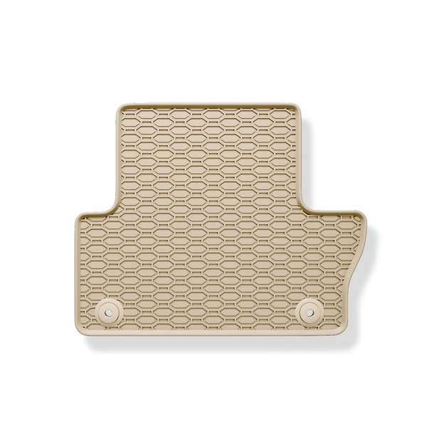 Tapis de sol en caoutchouc adapté pour Volvo XC60 I (2008-2017) - tapis de voiture - beige