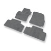 Tapis de Sol Velours adapté pour Mazda 5 I Monospace (2006-2010) - Premium tapis de voiture - gris