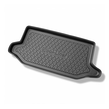 Tapis de coffre adapté pour Nissan Note E11 Monospace (2006-09.2013) - bac de coffre - protection de coffre voiture - coffre supérieur (sur flexiboard)