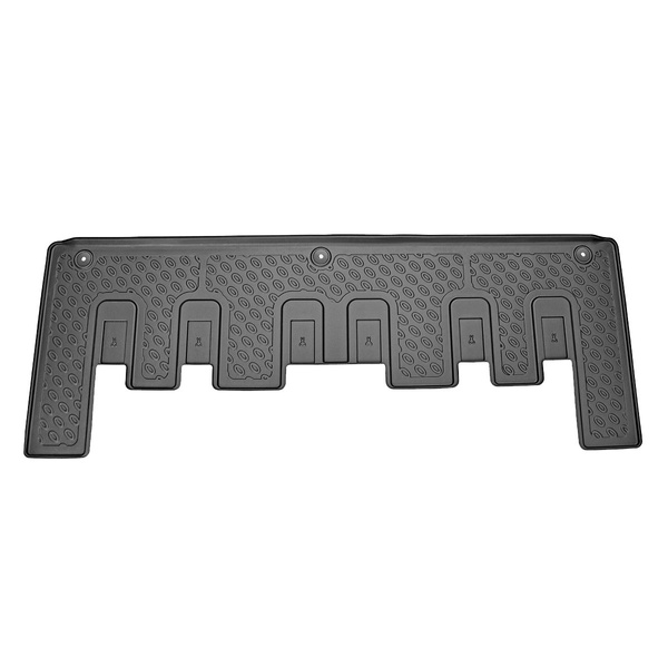 Tapis de sol en TPE adapté pour Ford Tourneo Custom Van (01.2013-2023) - Boîte de vitesse manuelle et automatique; deuxième rangée - tapis de voiture - noir