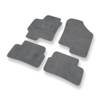 Tapis de Sol Velours adapté pour Hyundai Coupe III (2002-2009) - Premium tapis de voiture - gris