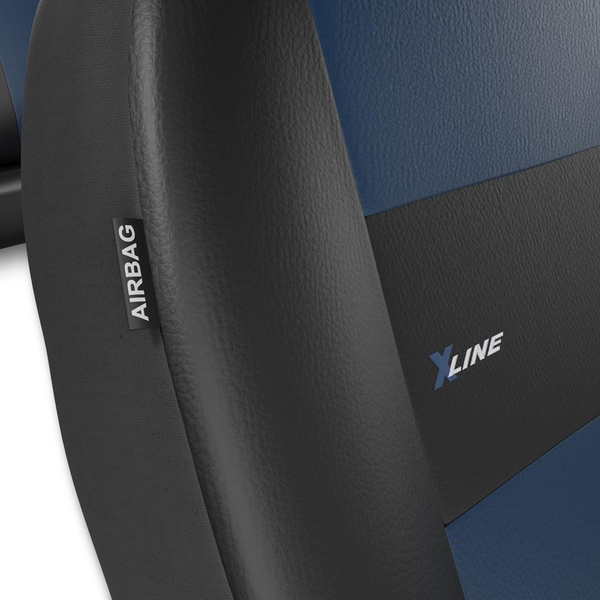 Housses de siège adaptées pour Hyundai i30 I, II, III (2007-....) - housse siege voiture universelles - couverture siege - XL-BL