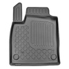 Tapis de sol en TPE adapté pour Renault Clio V Hayon (09.2019-....) - aussi pour la version hybride - tapis de voiture - noir