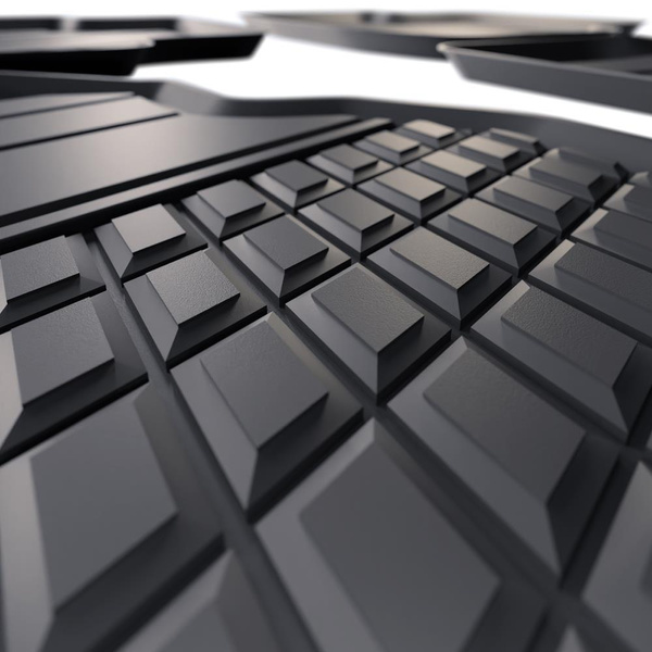 Tapis de sol en TPE adapté pour Volkswagen T-Cross SUV (2018-....) - tapis de voiture - noir