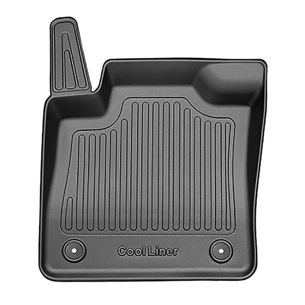 Tapis de sol en TPE adapté pour Volvo C40 Recharge SUV (12.2021-....) - tapis de voiture - noir