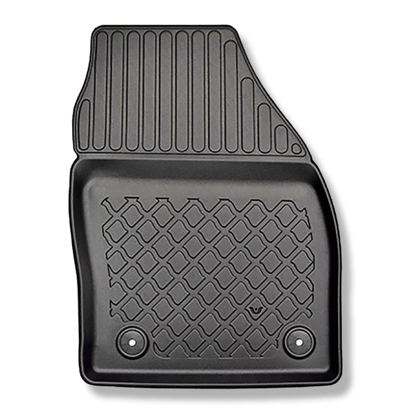 Kit tapis de coffre et tapis de voiture TPE pour: Volkswagen T-Cross Crossover (04.2019-....) - coffre inférieur;plancher amovible au plus bas niveau