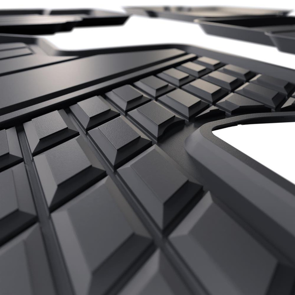 Tapis de sol en TPE adapté pour Hyundai Tucson III HEV Hybrid SUV (2020-....) - tapis de voiture - noir