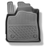 Tapis de sol en TPE adapté pour Dacia Logan III Berline (01.2021-....) - tapis de voiture - noir