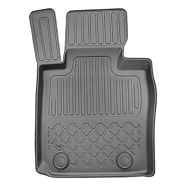 Tapis de sol en TPE adapté pour BMW 4 F36 Gran Coupé (07.2014-10.2021) - sans X-drive - tapis de voiture - noir