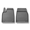 Tapis de sol en TPE adapté pour Tesla Model X SUV (01.2021-....) - avant seulement - tapis de voiture - noir