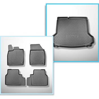 Kit tapis de coffre et tapis de voiture TPE pour: Volkswagen ID.4 SUV (12.2020-.