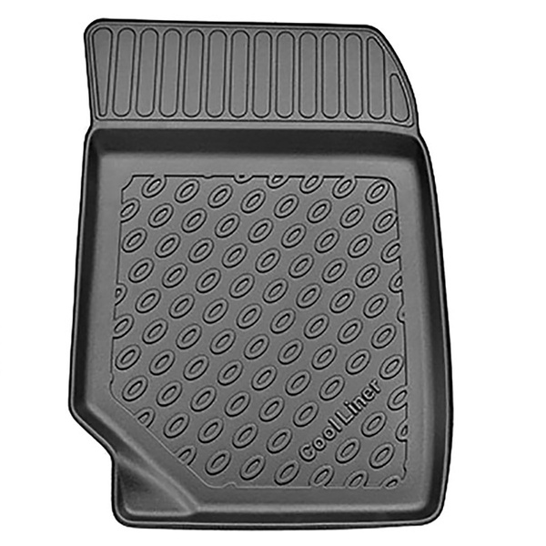 Tapis de sol en TPE adapté pour Opel Corsa VI F Hayon (06.2019-....) - pas pour la version électrique et hybride - tapis de voiture - noir