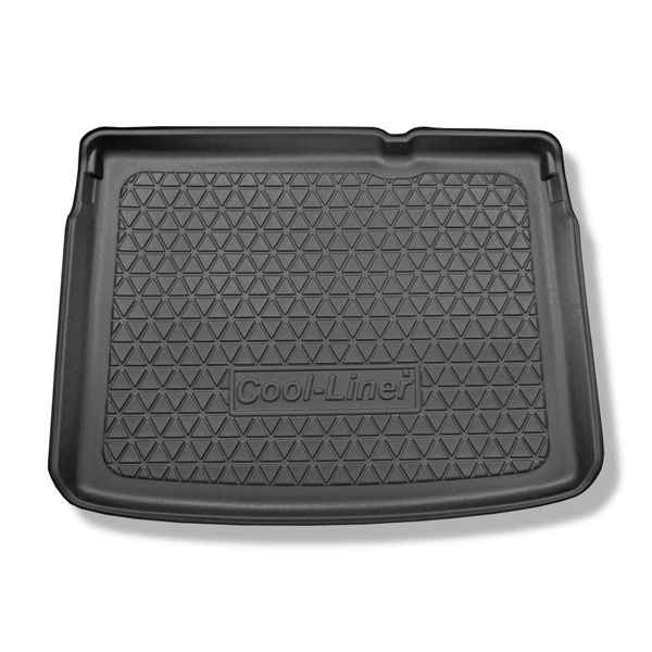 Tapis de coffre adapté pour Jeep Renegade SUV (09.2014-....) - bac de coffre - protection de coffre voiture - avec plancher amovible du coffre; pour le niveau supérieur et inférieur du plancher; non pour 4ex Plug-in Hybrid