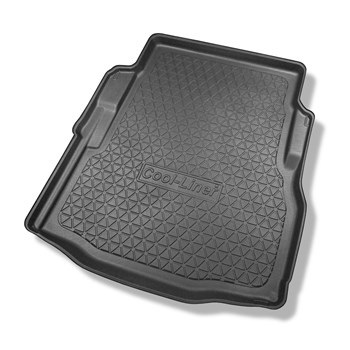 Tapis de coffre adapté pour Jaguar XF X260 Berline (09.2015-....) - bac de coffre - protection de coffre voiture - avec roue de secours à usage temporaire